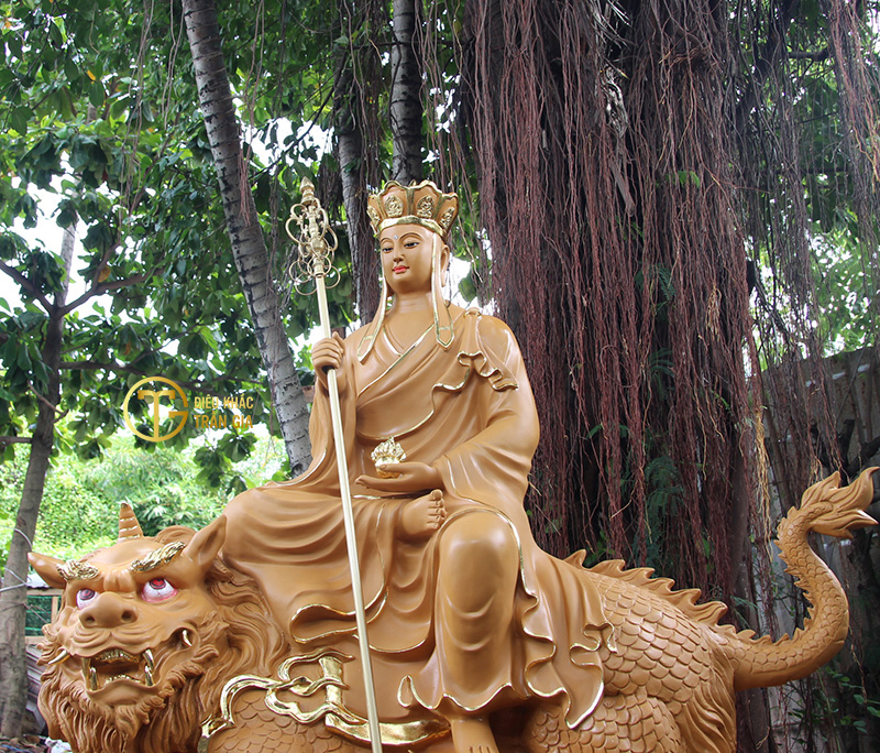TƯỢNG ĐỊA TẠNG VƯƠNG BỒ TÁT NGỒI ĐỀ THÍNH 150cm