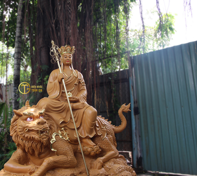 TƯỢNG ĐỊA TẠNG VƯƠNG BỒ TÁT NGỒI ĐỀ THÍNH 150cm
