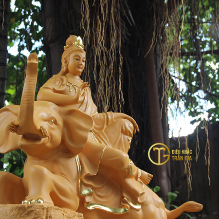 TƯỢNG PHẬT PHỔ HIỀN CAO 80CM