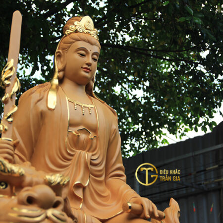 TƯỢNG VĂN THÙ BỒ TÁT CAO 180CM.