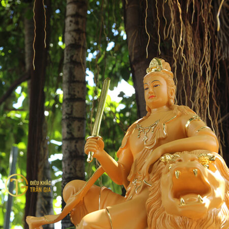 TƯỢNG BỒ TÁT VĂN THÙ CAO 80CM