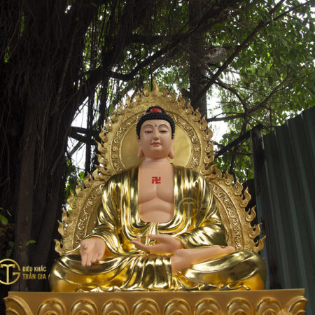 Tượng Phật A Di Đà cao 120cm.
