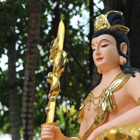 TƯỢNG PHẬT VĂN THÙ SƯ LỢI CAO 120CM