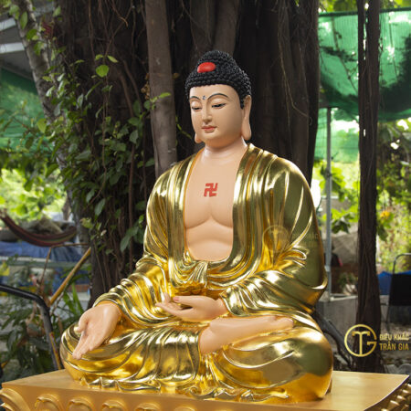 Tượng Đức Phật A Di Đà ngồi cao 100cm