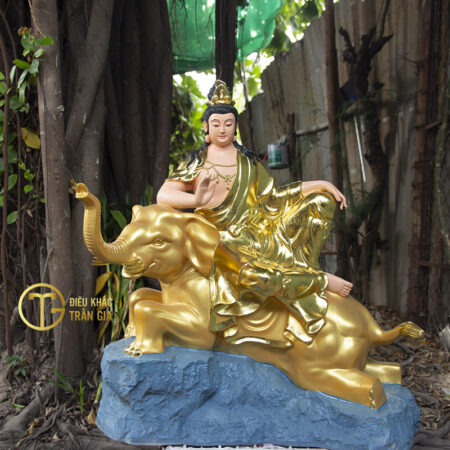 TƯỢNG PHẬT PHỔ HIỀN CAO 80CM