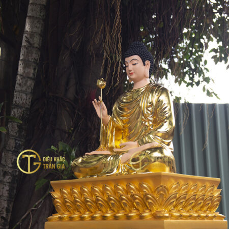 TƯỢNG PHẬT THÍCH CA CAO 75CM