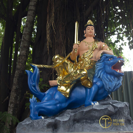 Tượng Phật Văn Thù Sư Lợi cao 80cm