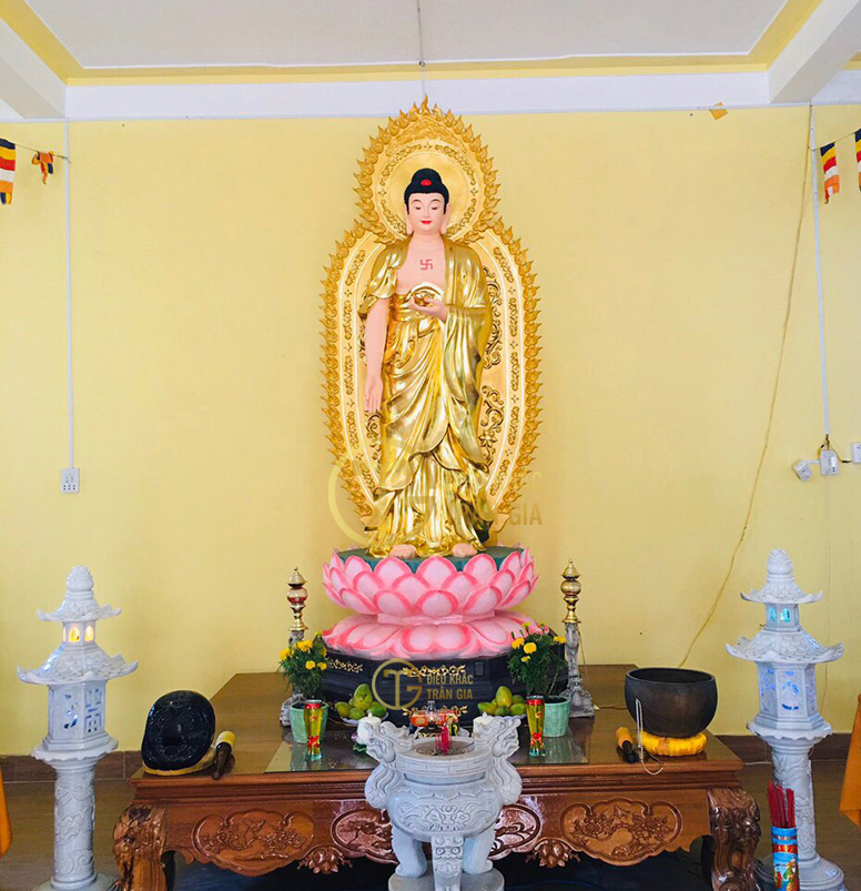 Hình ảnh mẫu TƯỢNG PHẬT A DI ĐÀ PHÓNG QUANG CAO 310CM