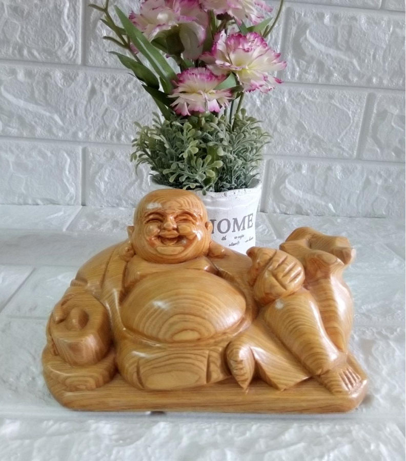 Tượng Gỗ Phật Di Lặc đẹp