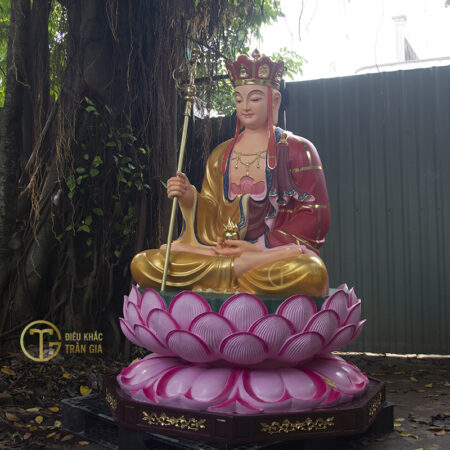Tượng Địa Tạng Vương Bồ Tát ngồi đài sen cao 165cm