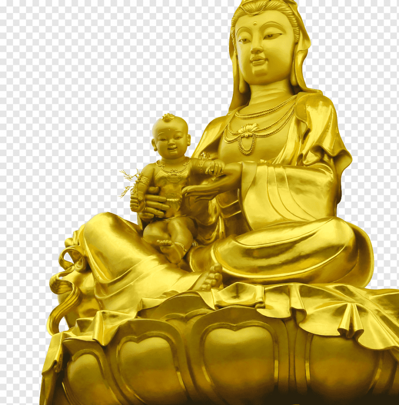 Tượng Phật Quan Âm bằng vàng