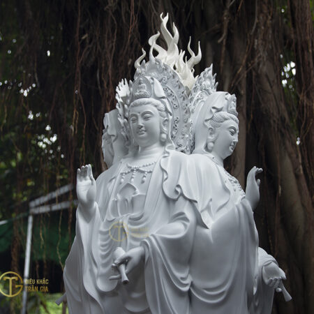 Tượng Phật Quan Âm 4 mặt cao 150cm