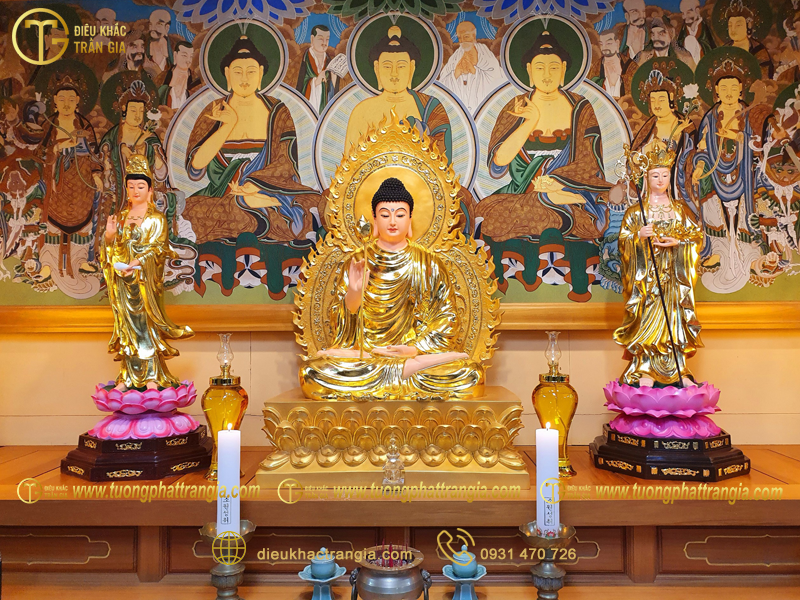 tượng tam thế phật composite