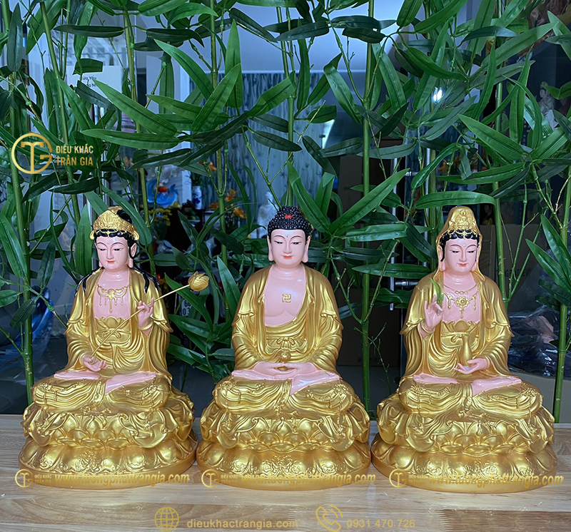 giá tượng tam thánh phật composite