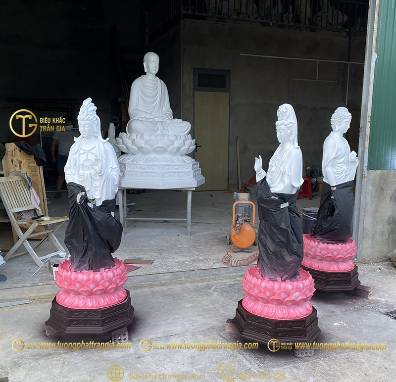 tượng tây phương tam thánh composite giá rẻ