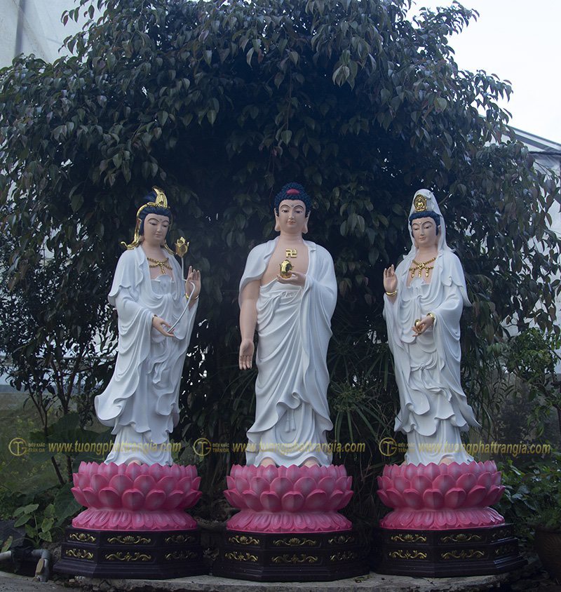 báo giá tượng Tam Thánh Phật bằng composite