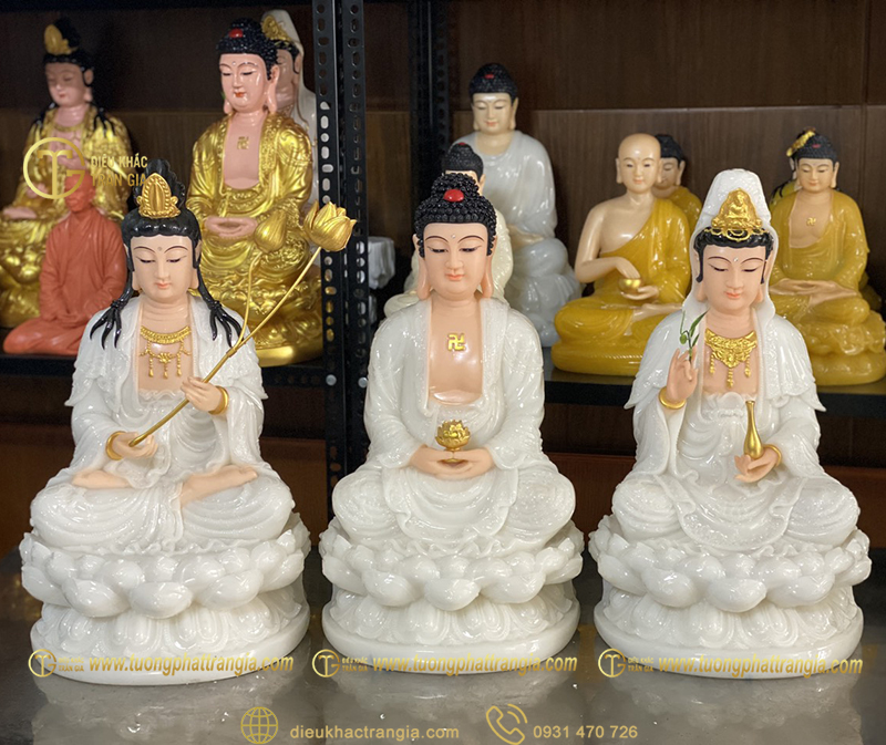 Tượng Tây Phương Tam Thánh ngồi
