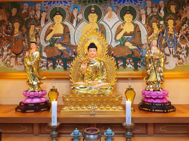 Tây Phương Tam Thánh và Ta Bà Tam Thánh