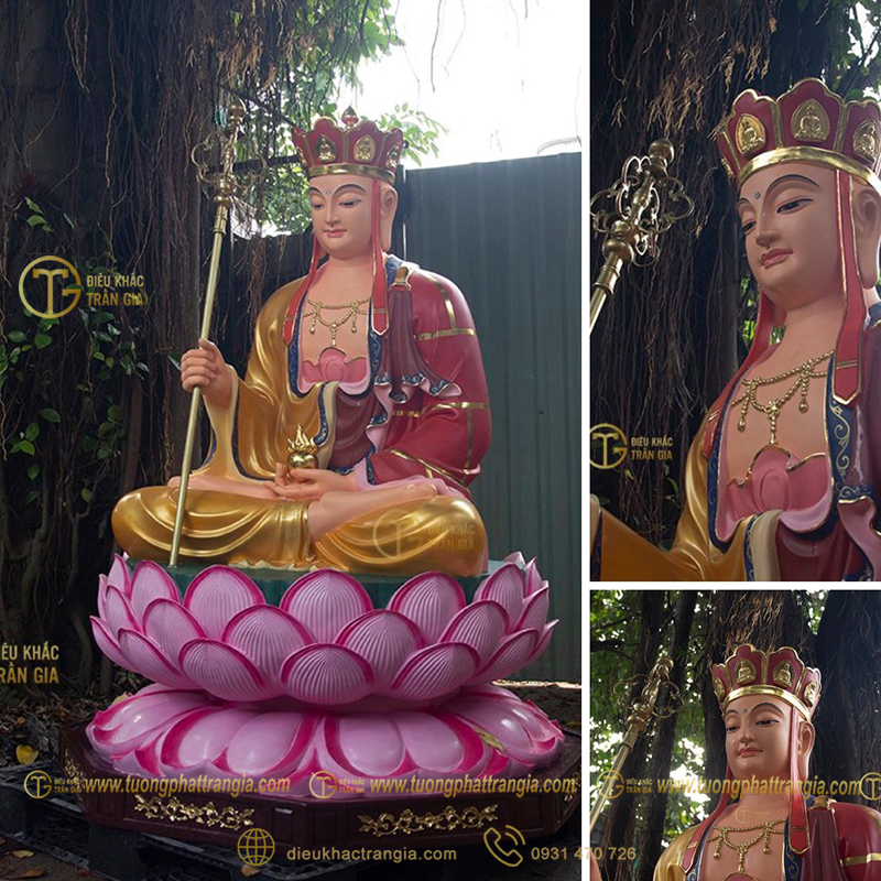 tượng địa tạng vương bồ tát đứng