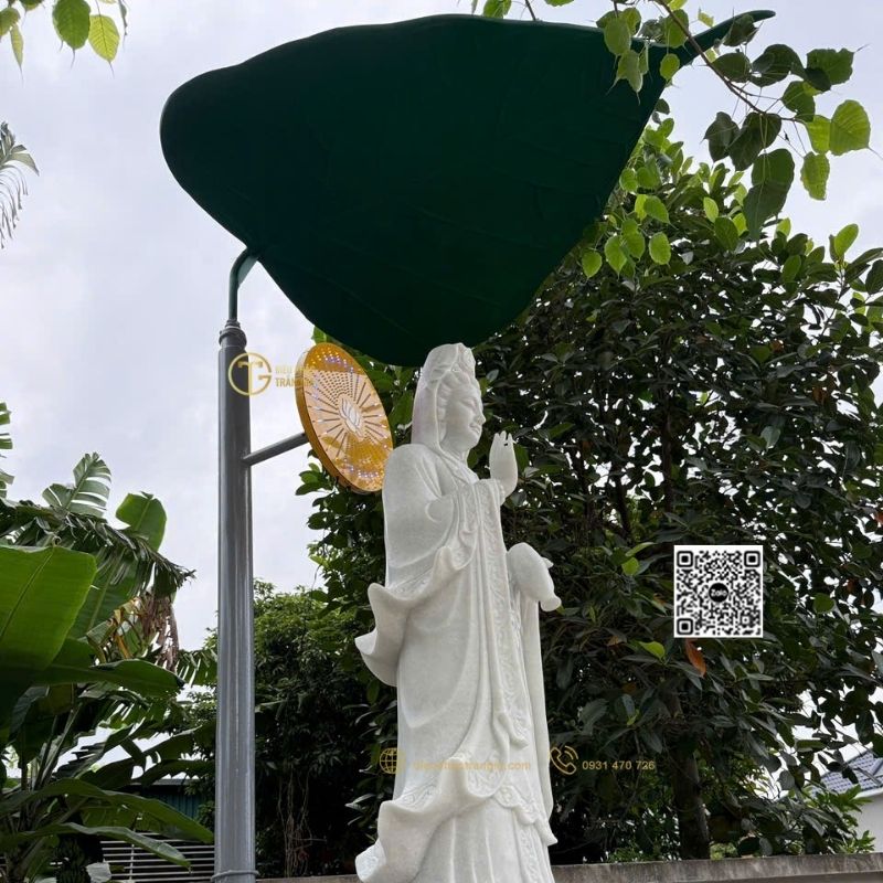 mái che tượng phật ngoài trời