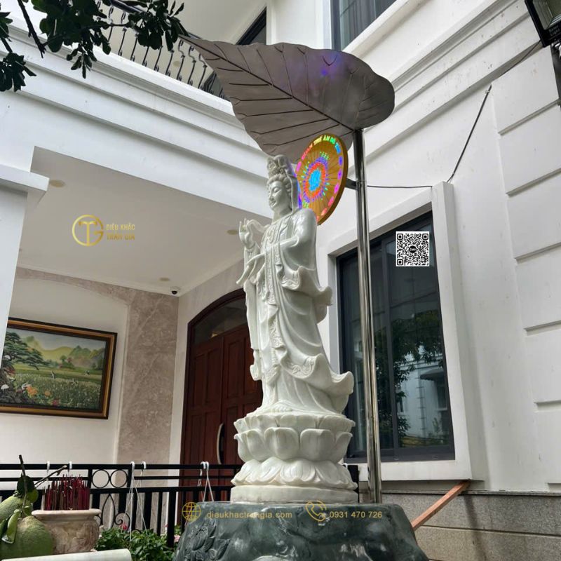 mái che tượng phật