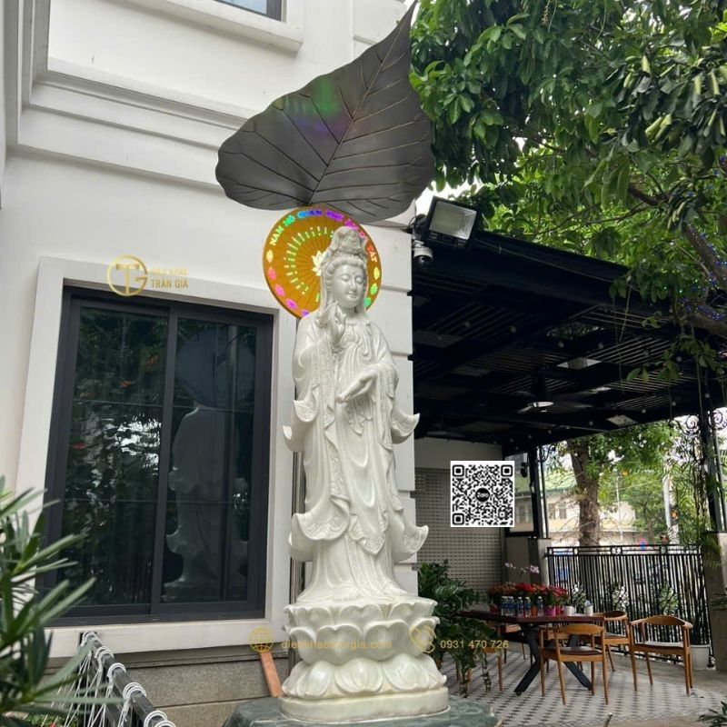 mái che tượng phật