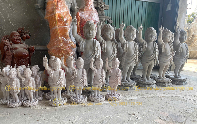 tượng phật đản sanh mini