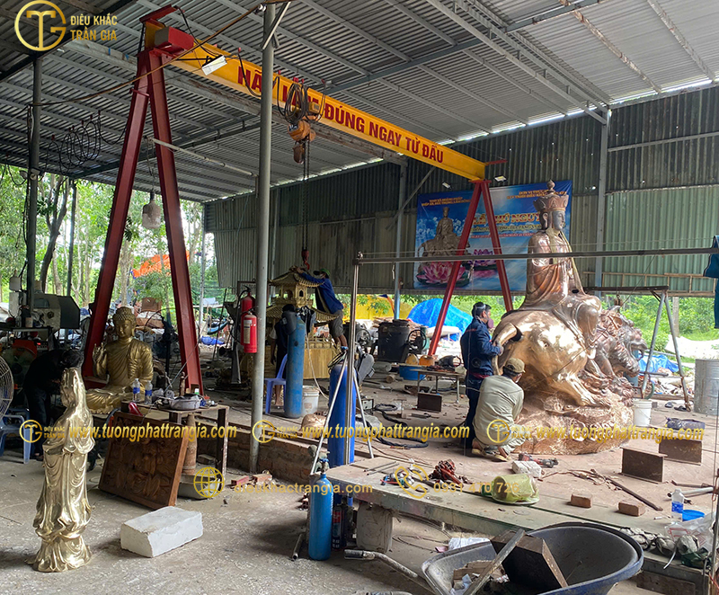 xưởng đúc tượng phật đồng
