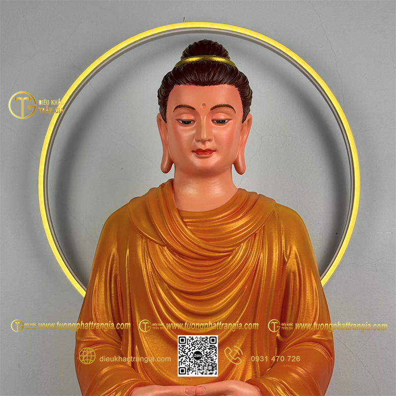 Tượng Phật Thích Ca bằng composite 60cm