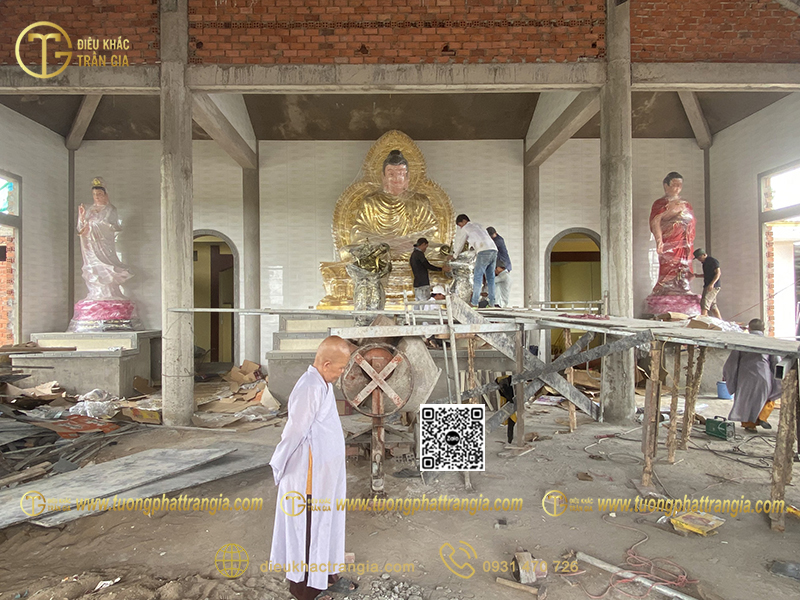 tượng Tây Phương Tam Thánh xi măng có bền không