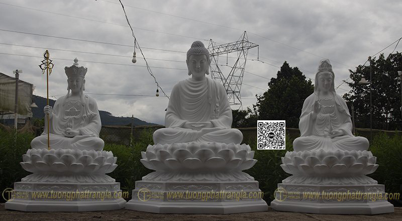 tượng Tam Thánh Phật xi măng có bền không