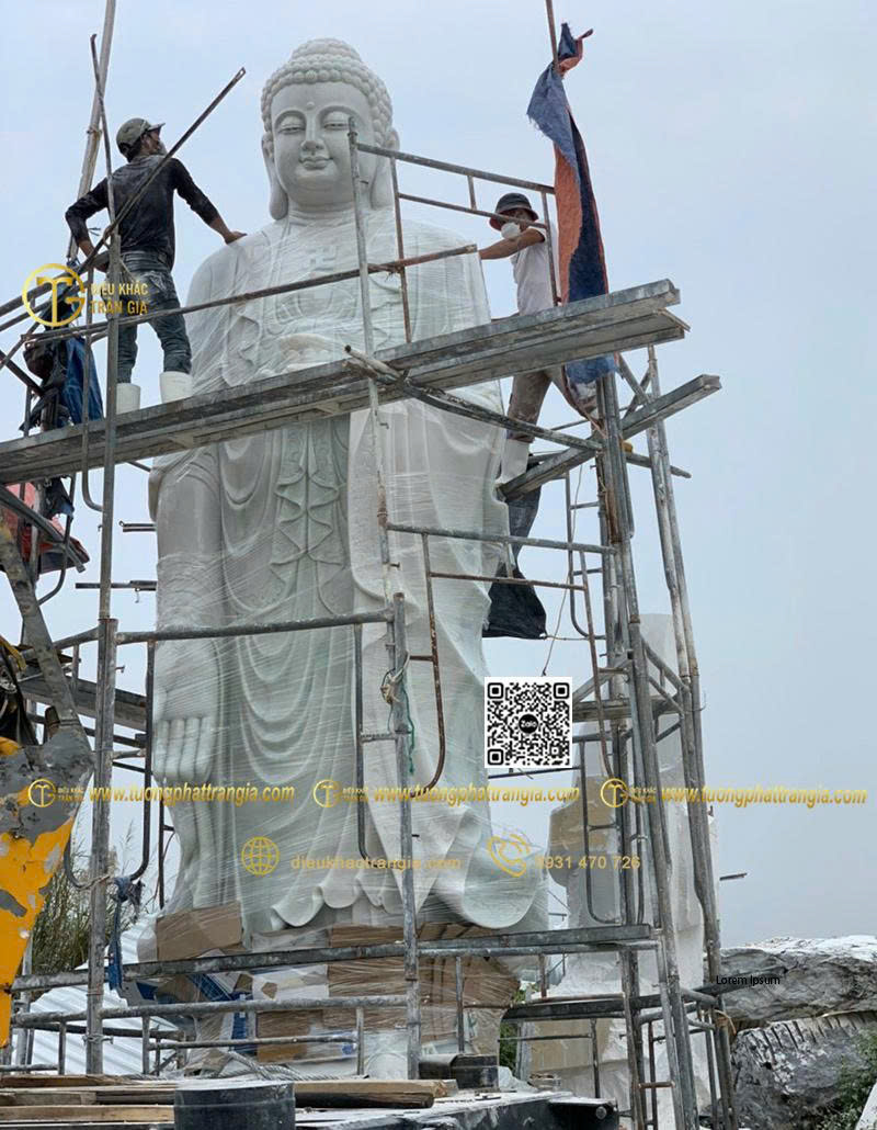 báo giá tượng Tây Phương Tam Thánh bằng đá