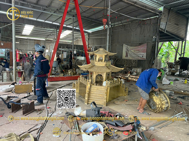 tượng Tây Phương Tam Thánh đồng có bền không