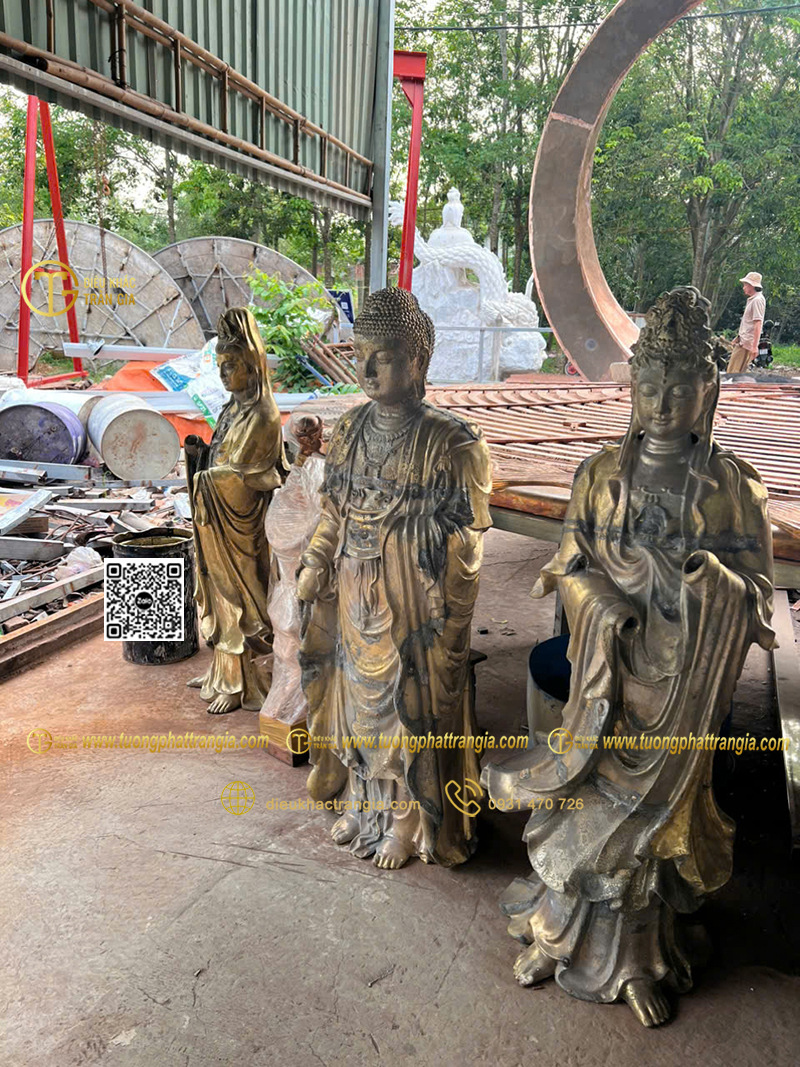 tượng Tây Phương Tam Thánh đồng có bền không