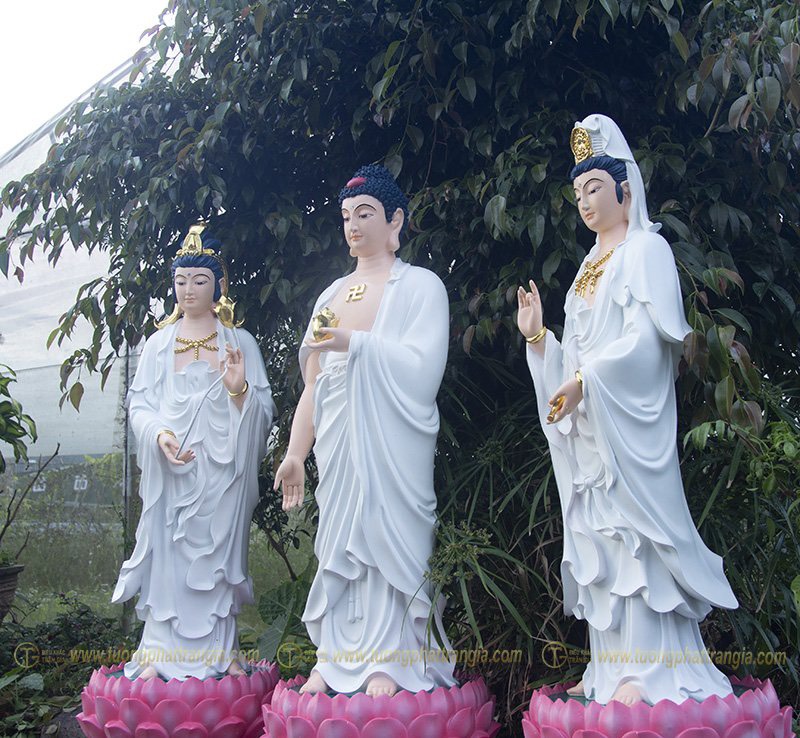 nơi bán tượng Tây Phương Tam Thánh xi măng ở tphcm