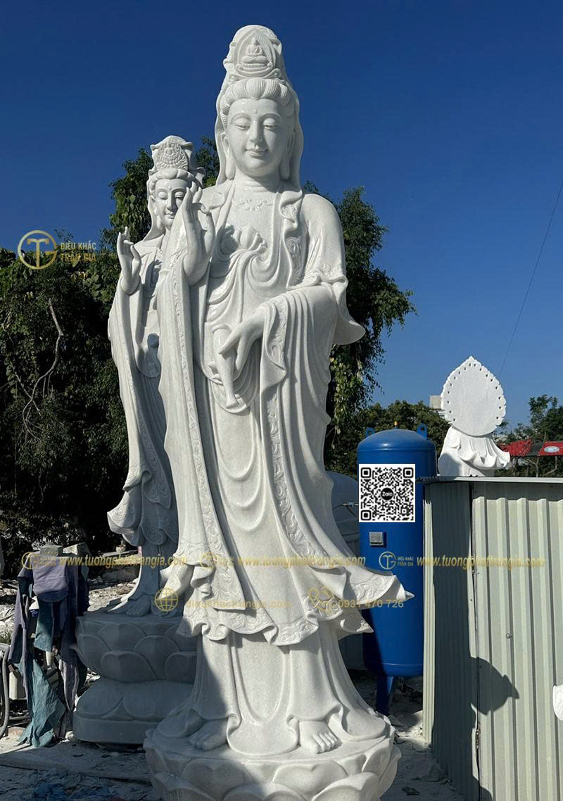 Tượng Tây Phương Tam Thánh bằng đá có bền không?