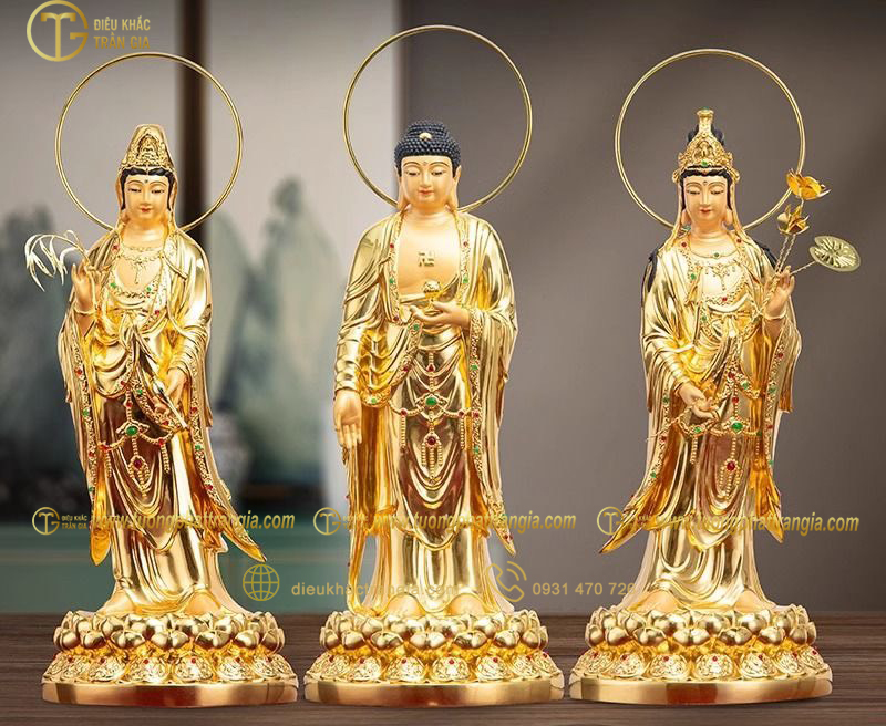 tượng Tây Phương Tam Thánh đồng có bền không