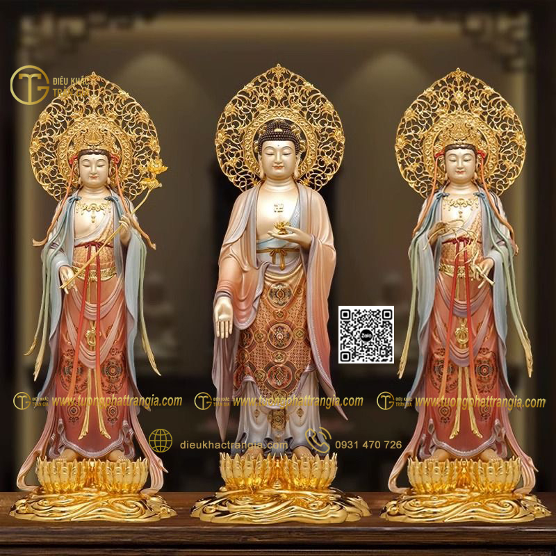 báo giá tượng Tam Thánh Phật bằng đồng