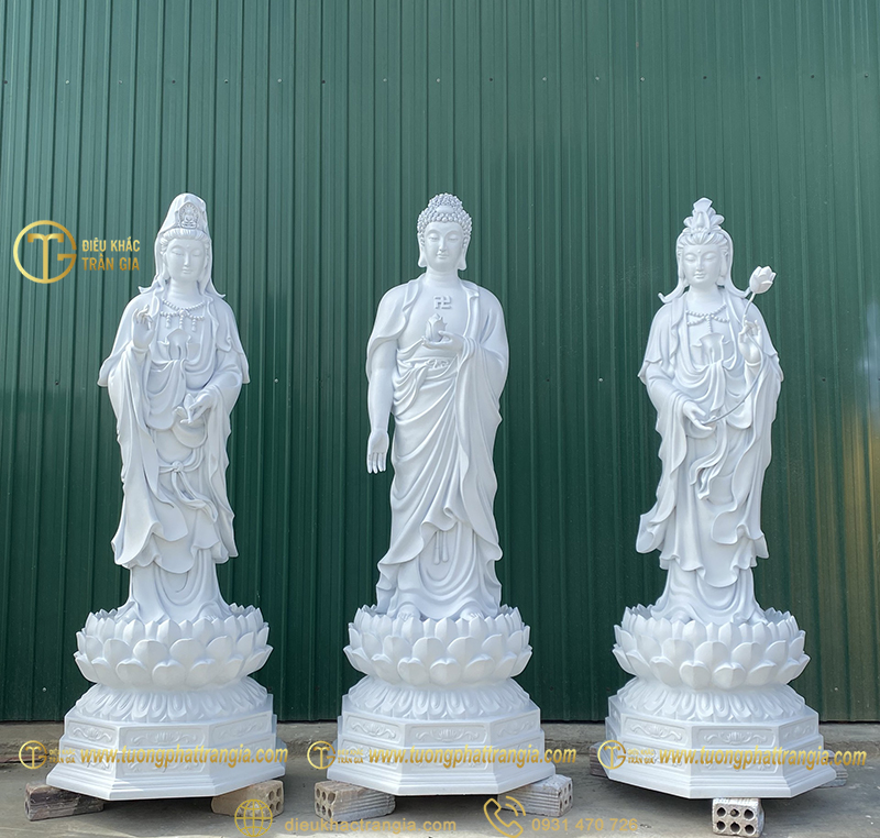 tượng Tây Phương Tam Thánh xi măng giá bao nhiêu