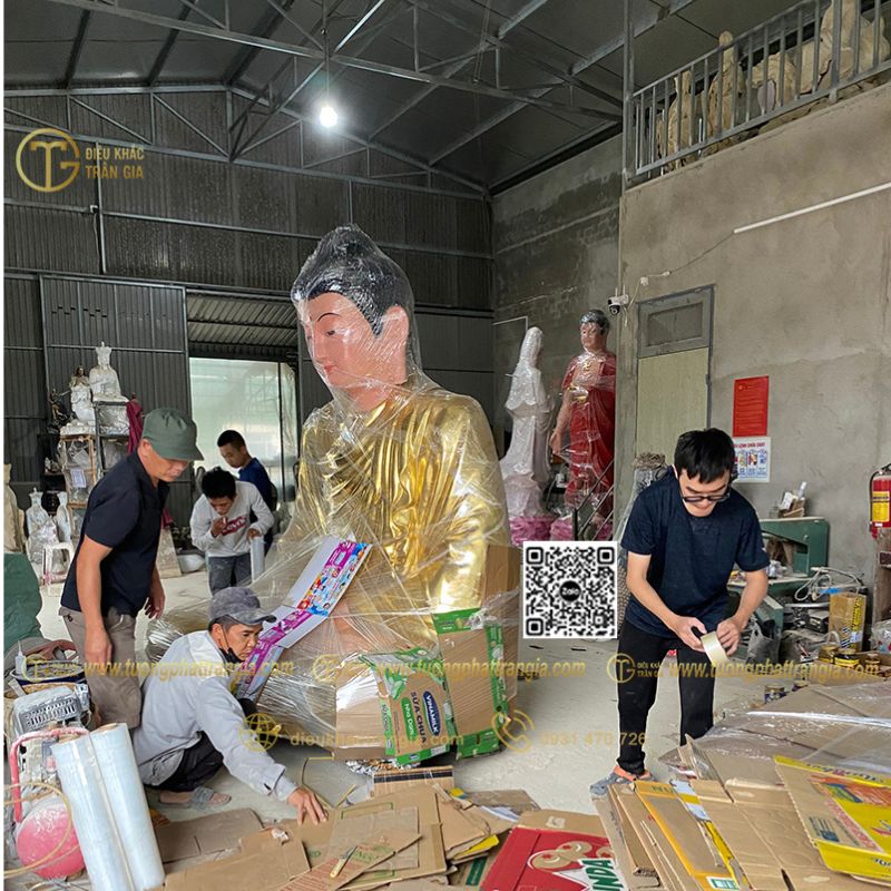 Báo giá tượng Ta Bà Tam Thánh nhựa composite