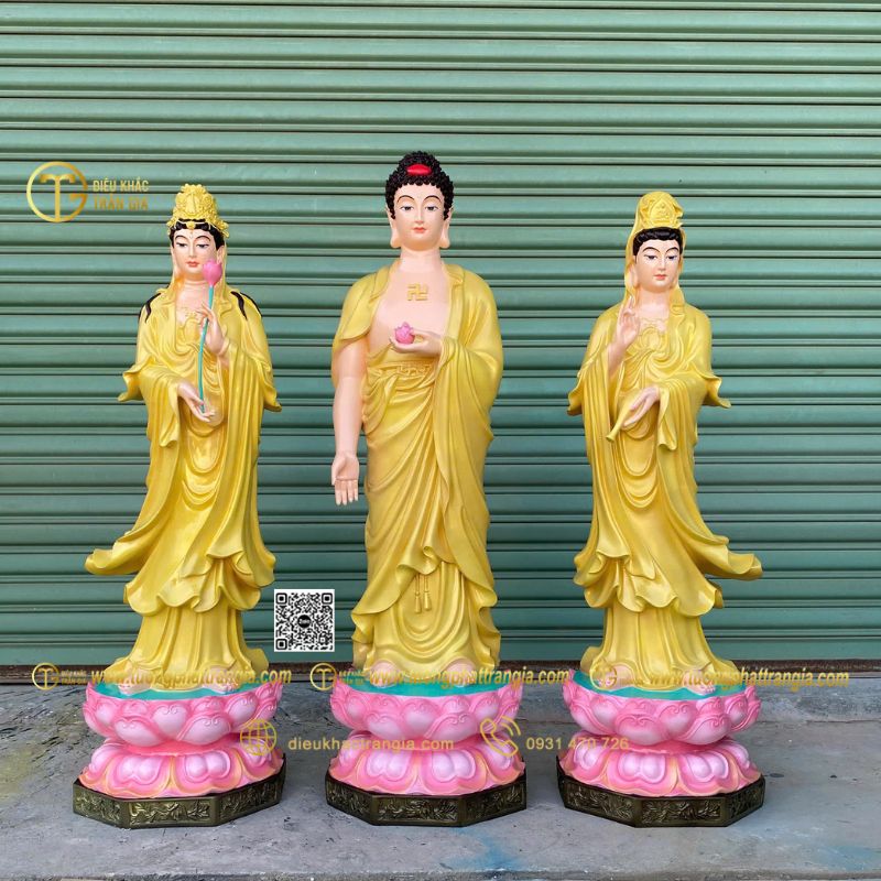 Tượng Tây Phương Tam Thánh Composite
