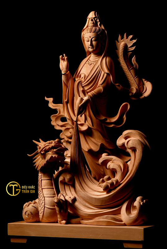 Tượng Quan Âm Cưỡi Rồng
