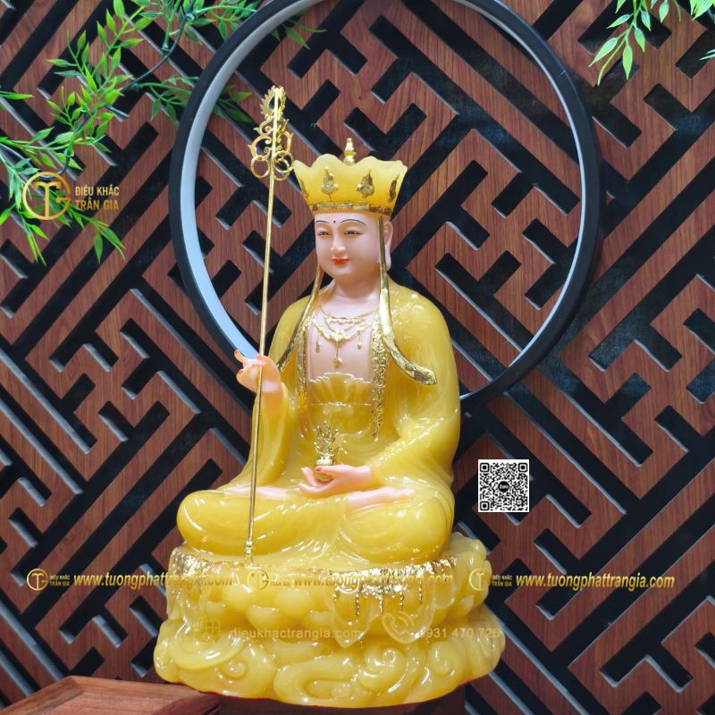 Tượng Địa Tạng Vương Bồ Tát bằng bột đá
