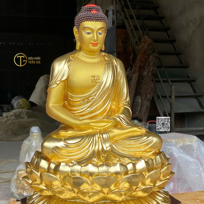 Tượng Phật Thích Ca thiền định 50cm