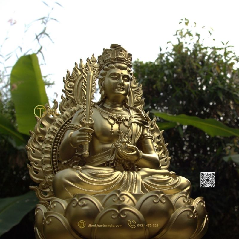 Tượng Phật Hư Không Tạng Bồ Tát 30cm