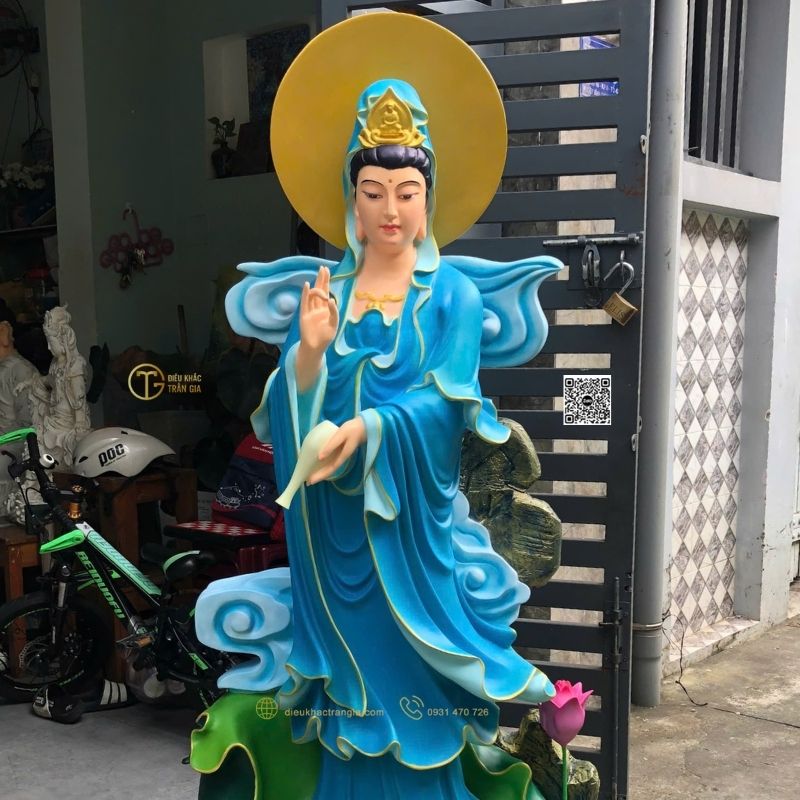 Hình ảnh Tượng Phật Quan Âm composite 160cm