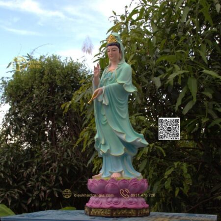 Tượng Bồ Tát Quan âm 100cm