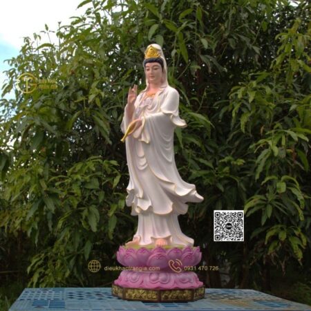 Tượng Phật Mẹ Quan Âm đứng 100cm