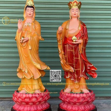 Tượng Quan Âm Địa Tạng composite 130cm