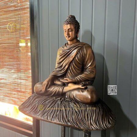 Tượng Bổn Sư bằng đồng 60cm